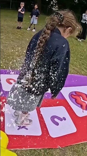 What's the name of SpongeBob's pet snail? Wrong answer gets FOAMED! #messy #spongebob #gary #kids
