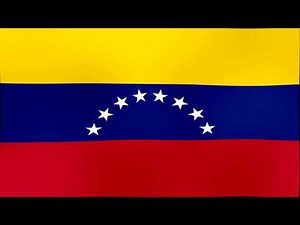 Bandera Ondeando e Himno de Venezuela - Flag Waving and Anthem of Venezuela