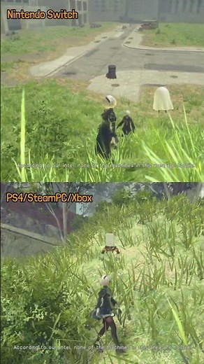 NieR:Automata PS4/PC vs Switch 😮👀 #nierautomata #nierautomataanime #animeshorts #anime #2b #9s