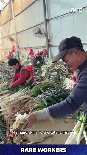 This Onion Cleaning is PEAK "Happy Worker" Energy!