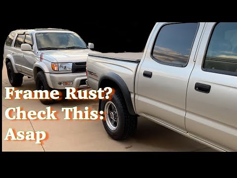 Tacoma or 4RUNNER Frame Rust? Exhaust Inspect and Replace