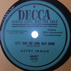 Autry Inman - Let's Take The Long Way Home / I Hope Tomorrow Never Comes