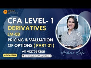 PRICING AND VALUATION OF OPTIONS -PART 1| DERIVATIVES | CFA LEVEL 1