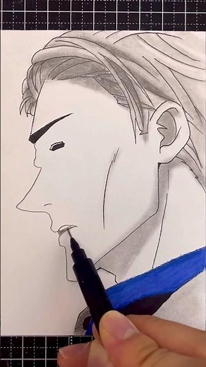 【呪術廻戦】七海建人の輪郭を描く！#shorts