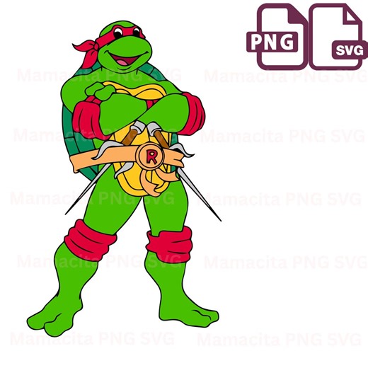 Turtles Png, Raphael Ninja Turtle SVG PNG Cartoon Turtle Clipart Cricut Cut File Ninja Birthday Shirt Design Digital Download - Etsy