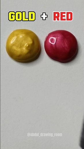 Gold + Red = ??? | Stunning Color Mixing Experiment 🤯