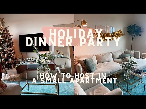 How to Host a Holiday Dinner Party in a Small Apartment! EASY, AFFORDABLE, BEAUTIFUL