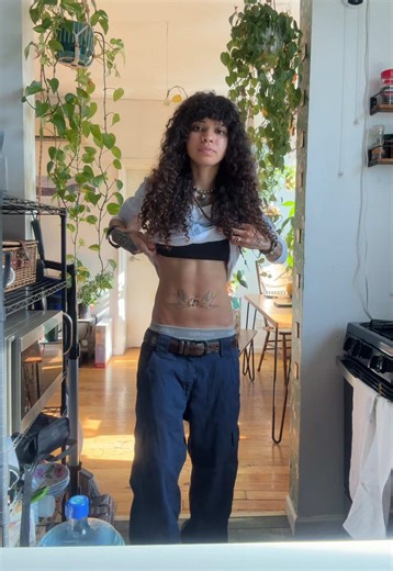 No back tattoos yet but stomach yes (-: