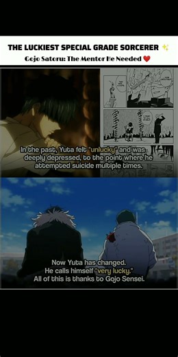 How Gojo Saved Yuta Okkotsu #JJK #jjkseason3 #jujutsukaisen #animeedit #fyp #shorts #yuta #lucky