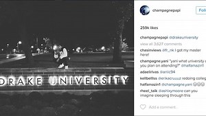 Drake made it to Drake University after all