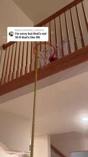 Measuring a 10-Foot Basketball Hoop at Home