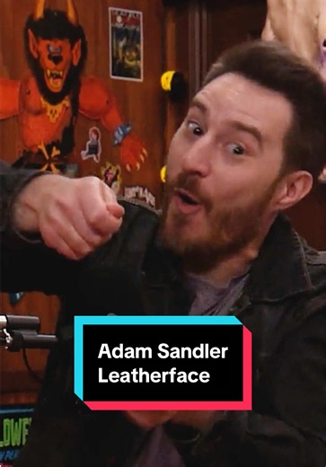 Introducing Adam Sandler as Leatherface! #deadmeatpodcast #adamsandler #obsession #currybarker #texaschainsawmassacre