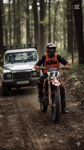 KTM — silver defender setup on the back and the vibes on point. Pure off-road freedom and adventure in every frame. | Torque-X | Facebook