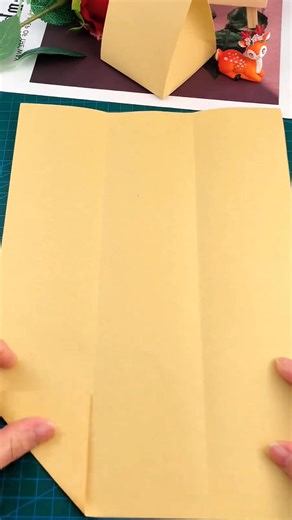 Step-by-Step Paper Gift Bag Craft 🎁📄 #paper #giftbag #craft #diy #kids #fun #creative #handmade #present #art | paper craft