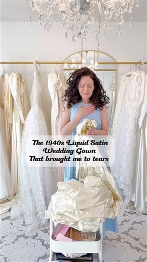 The 1940s Liquid Satin Wedding Gown that brought me to tears