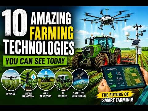 10 Amazing Farming Technologies You Can See Today | The Future of Smart Farming