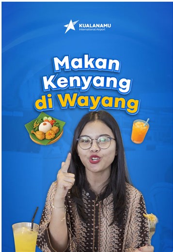 Mampir ya di Wayang. Samping Securit Check Point Keberangkatan sebelah kanan. Kamu bisa sekalian liatin orang tersayang di boarding room loh. #kualanamu #BandaraKualanamu #TenantBandara