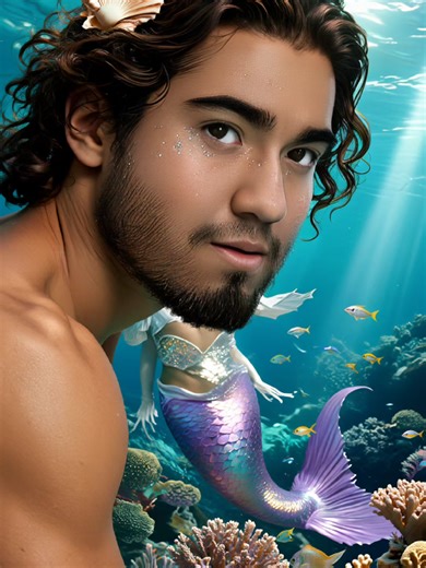 I'm Yotaru, Merman prince #merman #underwater