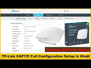 TP-LINK EAP115 SETUP | Tp-Link EAP115 Configuration Setup in Hindi