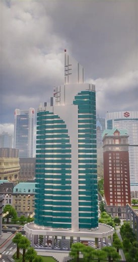 ⚡ Super Simple Minecraft Skyscraper!