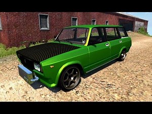 BeamNG.Drive Mod : VAZ-2104 Drift Tuned (Crash test)