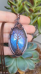 7.6K views · 9.4K reactions | One of the new tree of life pendants that I've recently added to my website. Available on www.OxanaCrafts.com #moonstonetree #rainbowmoonstonetree #treeoflifependant #treependant #treeoflife #riojeweler #wirewrappedpendant | OxanaCrafts | Facebook