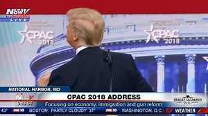 TRUMP'S BALD SPOT: While speaking at CPAC, President Donald J. Trump said he tries "like hell to hide that bald spot," which was exposed when a gust of wind blew aside a flap of his hair as he boarded Air Force One earlier this month. STORY: http://bit.ly/2CemCbx | FOX 10 Phoenix