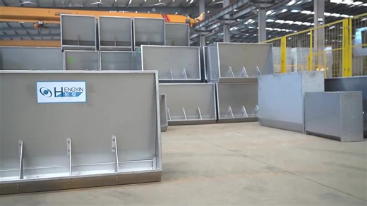 Stainless Steel Pig Feeder Trough Automatic Feeding System for Fattening Pigs Double-sided Single-sided Automatic Pig Feeder