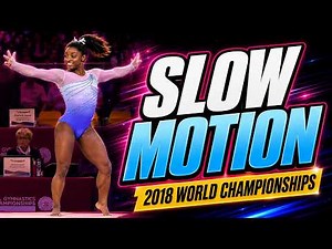 Simone Biles Super Slow Motion 2018 World Championships Women's All Around Vertical Video