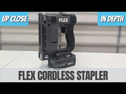 Flex Cordless Stapler The BEST? - Unboxing, Features, Up Close Review, & Job Site Use!