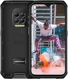 Ulefone Armor 9 Rugged Phones Unlocked, Android 10 Helio P90 Octa-core 8GB+128GB ROM, 64MP Triple Rear Camera + FLIR Thermal Imaging Camera, 6.3 inch FHD+ 6600mAh Battery Dual 4G Rugged Smartphones