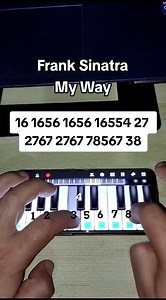 126K views · 2K reactions | Frank Sinatra My Way piano Mobile tutorial #amimanera #myway #pianomobile #pianotutorial #franksinatra | Do Re Mi Mobile | Facebook