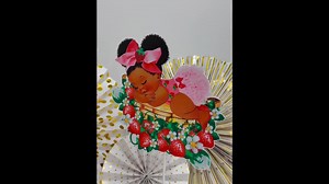 Strawberry Baby Shower Centerpiece: Girl Cutouts, Party Favor Labels - Etsy