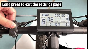 MAGT Kt LCD Display Kt Lcd3 Bicycle Display Meter, KT-LCD3 Plastic Electric LCD Display Meter with Waterproof Connector for Bicycle Modification