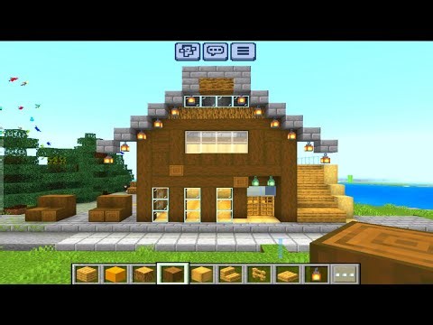 Easy Wooden Starter House in Minecraft (Creative Mode)