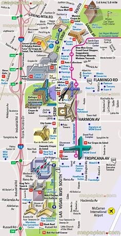 Printable Map Of Las Vegas Strip With Lucky Dragon