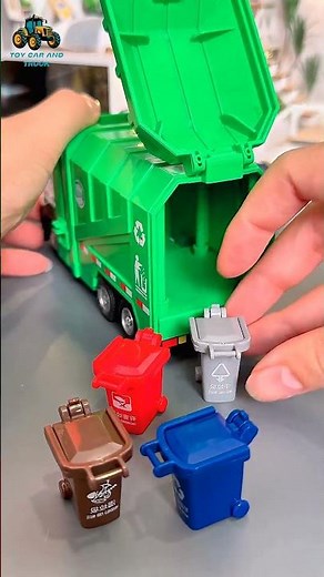 Asmr Satisfying Alloy Garbage Truck Review #zincars #automobile