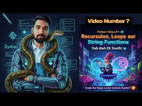 Python में Recursion समझो बिना Confuse हुए! + Loops & String Tricks 🚀