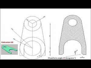 EXERCICE N°19: Comment réaliser le Chanfrein avec le logiciel AutoCAD ? #AUTOCAD2D&3D