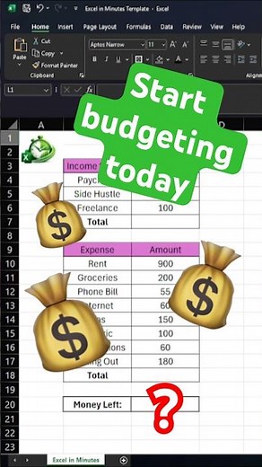 Budget Calculator in 50 Seconds - Simple for Monthly Expenses