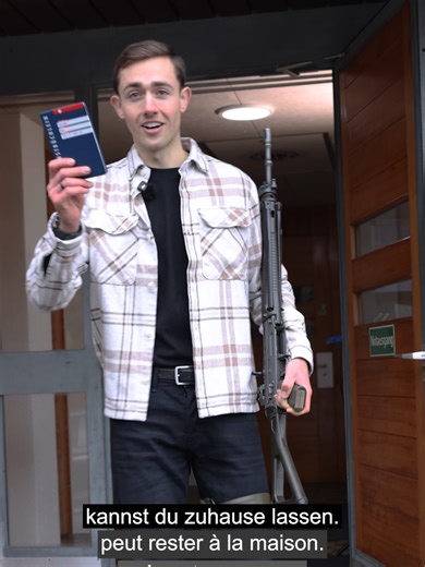 Die Aufforderung zum Obligatorischen Programm erhältst du dieses Jahr nicht nur per Post, sondern auch im Dienstmanager. ⚠️ Bitte nimm den militärischen Leistungsausweis und den Brief (trifft bis Ende Februar ein) vorerst noch mit! ... Cette année, tu recevras la convocation au programme obligatoire non seulement par courrier postal, mais aussi dans le gestionnaire de service. ⚠️Remarque : pour l’instant, prends encore ton livret de performances militaire et la lettre (que tu recevras d’ici fin