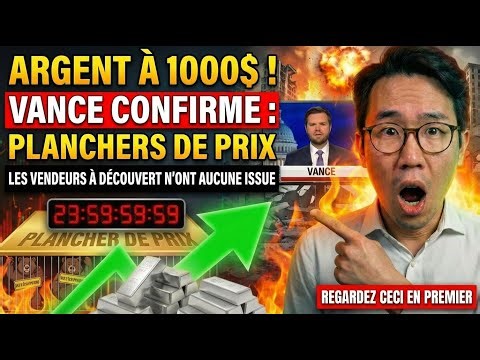 Vance vient de confirmer un prix de $1000 pour l'argent ?! (Interview choc)