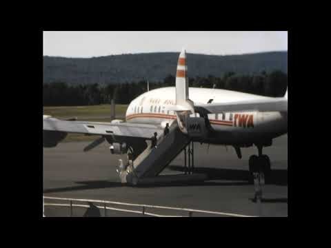TWA Lockheed L-1049 Super Constellation Boarding Taxi Takeoff – Classic Propliner Flight