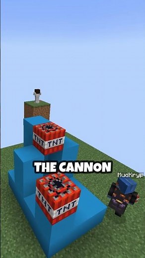 This is how to build The Diagonal MOP TNT Cannon #minecraft #mccisland #tntcannon
