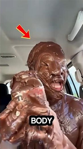 If you ever see someone covering their whole body in chocolate… run fast and don’t look back 😱🐶💔