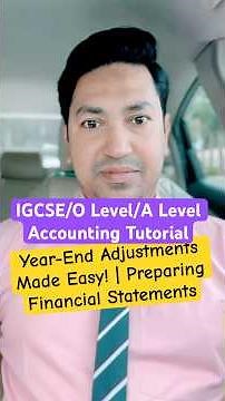 Year End Adjusting Journal Entries! Adjustment in Preparation of Financial Statement
