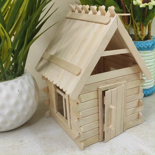 6.4K views · 209 reactions | Unique Popsicle Stick House Designs Part 8 | JK Creation | Facebook