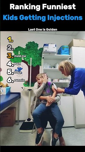 🤣 Ranking the Funniest Kids Getting Injections Moments!