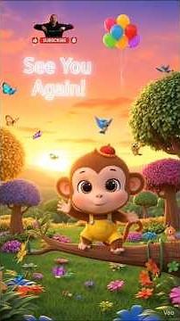 Baby Monkey Learns Body Parts 🐵 | Fun Animated Learning Video for Kids