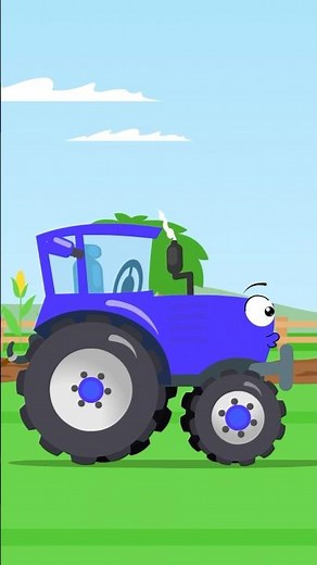 🚜 Blue Tractor's Farm Work & Repair Adventure 🛠 #animation #carcartoon #cars #carsforkids